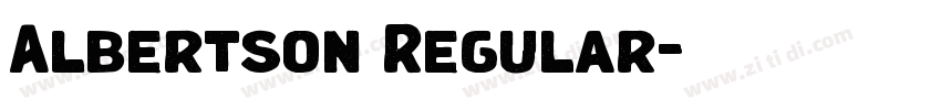 Albertson Regular字体转换